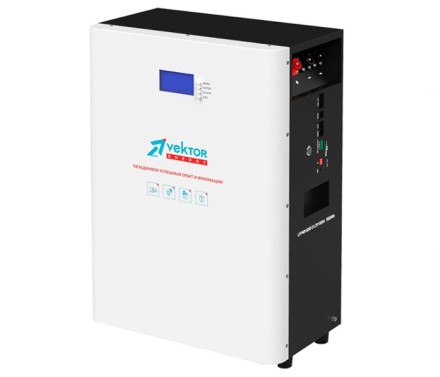 Литиевый накопитель Vektor Energy LFP 51,2-150W (BMS 150A)