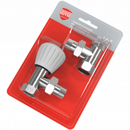 Комплект ручной регулировки угловой Royal Thermo 1/2"